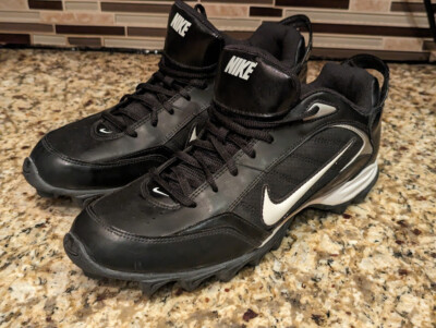 Nike Land Shark Football Cleats Black  Size 10  318732-011  Discontinued 2009