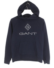 GANT Sweatshirt Boy's 15 YEARS Kangaroo Pocket Pullover Hooded Navy