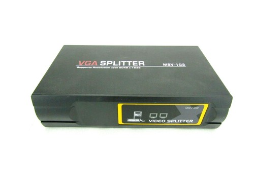 Monoprice MSV-102 VGA Splitter - Supports Resolution up to 2048 x 1536