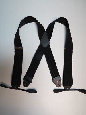 Men's Non-Stretch Suspenders, Industrial Quality, Assorted, USA Made