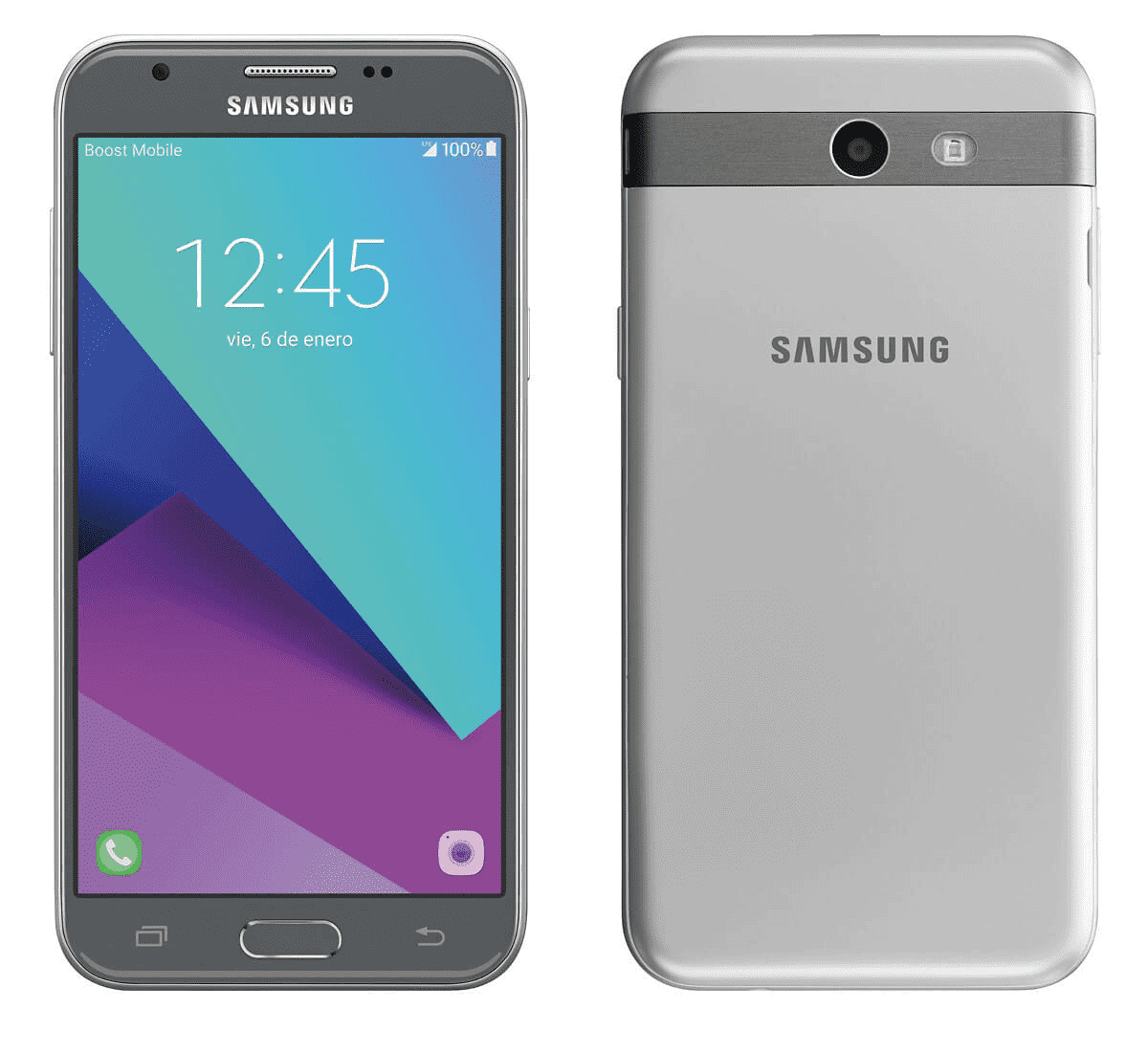 Samsung Galaxy J3 Emerge 16GB Silver 4G Prepaid Locked Virgi