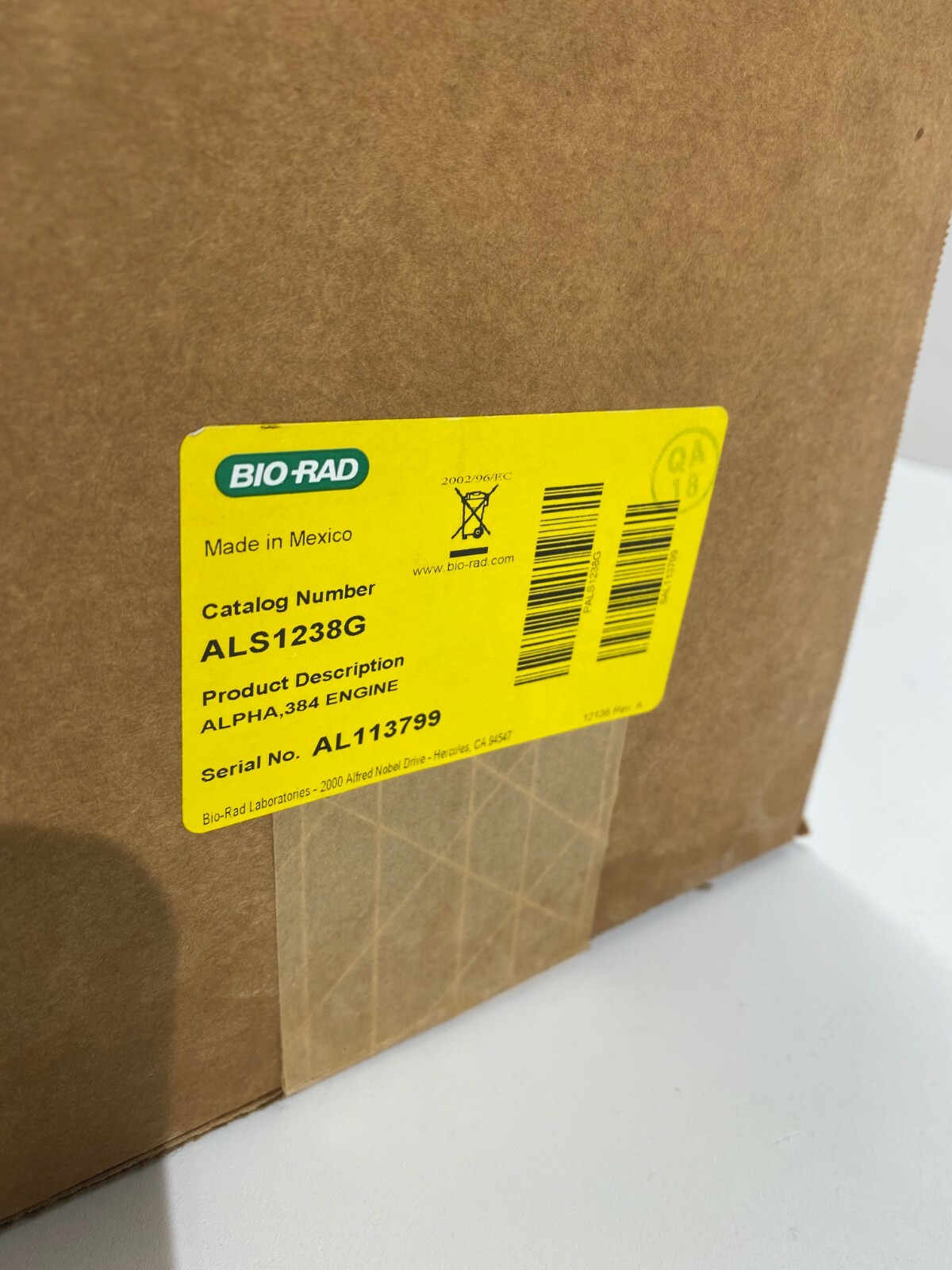 BioRad Alpha Unit Block Assembly DNA Engine Syst ALS1238G 384 Well with ...