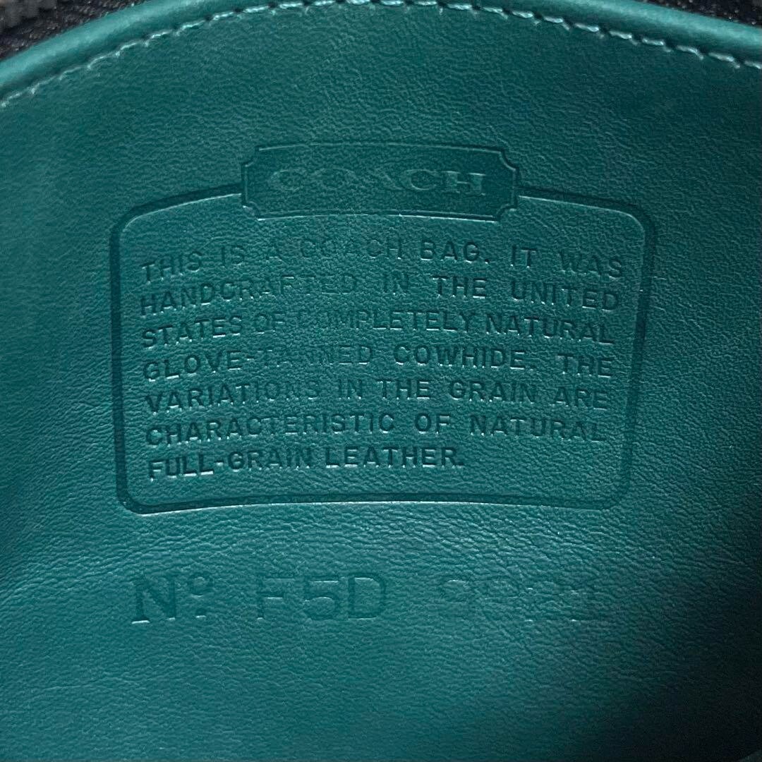 Coach Megan Shoulder Bag Jade Green Vintage USA Made 1995 /Used++ 