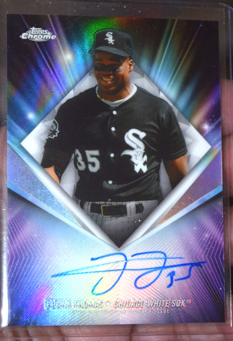 Topps 2026 Chrome Frank Thomas 75th Diamond Autograph 75D-FT White Sox
