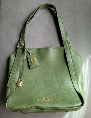 NEW MARC JACOBS The Director Large Leather Tote Bag Grass Green 