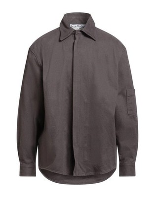 Acne Studios Zip Up Twill Cotton Overshirt Men s 54