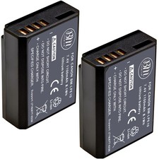 2-Pack of LP-E10 Batteries for Canon EOS Rebel T3, T5, T6, T7, T100, Kiss X50...