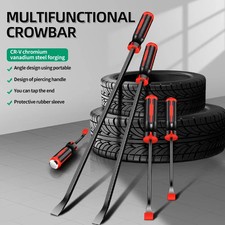 Multi-Function Long Pry Bar 8 12 18 24 Inch Tire Heavy Duty Crowbar Strike Cap N