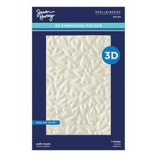Spellbinders Simon Hurley 3D Embossing Folder "PUFFY HEARTS" 5.5"x8.5"