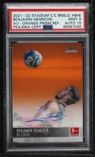 Benjamin Henrichs Stadium Club Chrome Bundesliga 2021 /25 Auto PSA 9