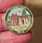 2016 America the Beautiful Harpers Ferry 25C Quarter Dollar Colorized Reverse — photo 2