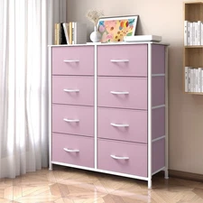 Uforic 8 Drawers Dresser Chest of Drawers for Bedroom Fabric Storage Dresser