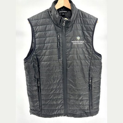 Black Polyester Quilted Warner Bros Discovery 100th Anniversary Puffer Vest