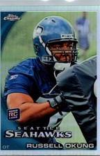 Russell Okung 2010 Topps Chrome #C53 Seattle Seahawks Rookie Card. rookie card picture