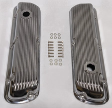 Polished Aluminum V8 Ford 260 289 302 351w Finned Short Valve Covers Sbf Mercury Polished Aluminum V8 Ford 260 289 302 351w Finned Short Valve Covers Sbf Mercury