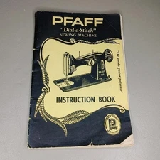 Original Vintage Pfaff Dial-a-Stitch Instruction Book, 1952 (READ)
