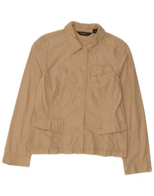 Eddie Bauer Utility-Damenjacke US 12 Large beige Baumwolle DG17