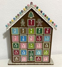 St Nicholas Wooden Advent Calendar 3D House With Magnetic Doors Khols 2009