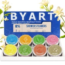 Shower Steamers Aromatherapy, 8 Natural Essential Oils, Women/Men Spa Steame...