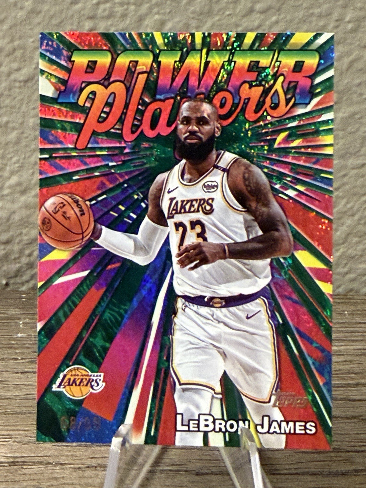 2025-26 Topps - Power Players LeBron James #PP-7 Green Holo Foil /99! Lakers