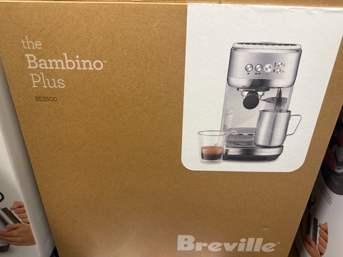 Breville Bambino Plus Espresso Machine BES500BSS, Brushed