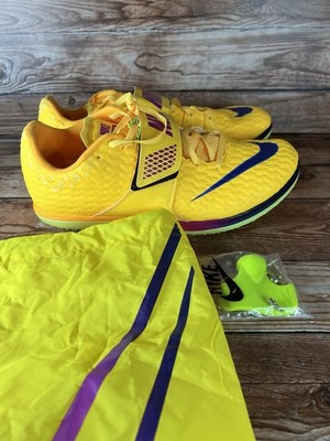 Nike High Jump Elite Track Shoes Mens Size 11 Yellow Citron Pulse FZ9636-800 New