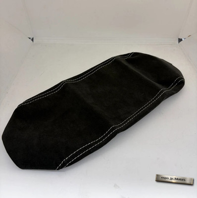 Mine's Center Arm Rest Cover Alcantara Gray Stitch for SKYLINE GTR R34 BNR34