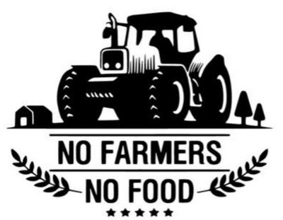 1x tractor car decal sticker 13x10cm food country love slogan farmer farmer