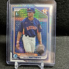 Brice Matthews 2024 1st Bowman Chrome #BCP-69 Prospect Mojo REFRACTOR Astros 1st