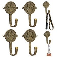FKLOYP 6PC Dog Paw Hooks Wall Mount Pet Leash Hook Cat Leash Holder for Wall ...