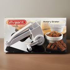 VIVAANT Rotary Grater Handheld, Restaurant Quality Cheese Chocolate Fine Course!
