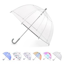 totes Kids Clear Bubble Umbrella with Dome Canopy, Lightweight Design, Wind a...