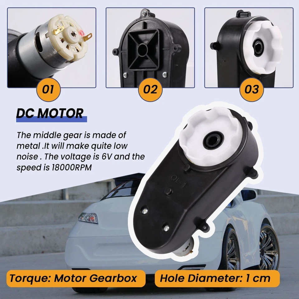 RS390 Electric Motor 6V 18000RPM Car DC Motor for Kids Car Toy N2L3 - Image 2 of 4