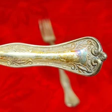 2X SF National Imperial Silver Plate Queen Elizabeth Flatware Salad Forks? 