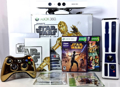 Microsoft Xbox 360 320GB Kinect Star Wars Limited Edition Console CIB Tested