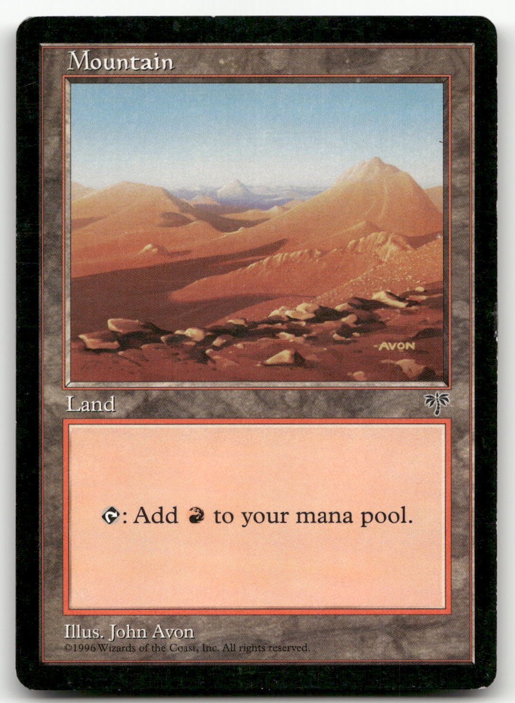Mountain (Orange) (HP) Mirage MIR Magic MTG