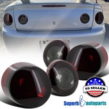 Fits 2005-2010 Chevy Cobalt 2dr Coupe 4pcs Tail Lights Brake Lamps Smoke