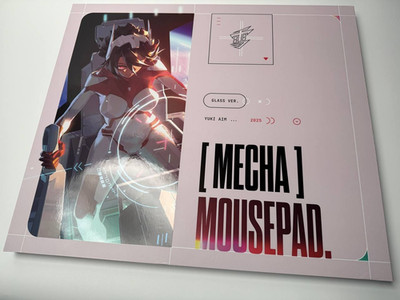 Yuki Aim Mecha Glass Mousepad 2025 Limited Edition Mouse Pad