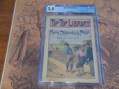 1897 TIP TOP LIBRARY #43 HARVARD & YALE STREET & SMITH CGC 2.5 DIME NOVEL COMIC