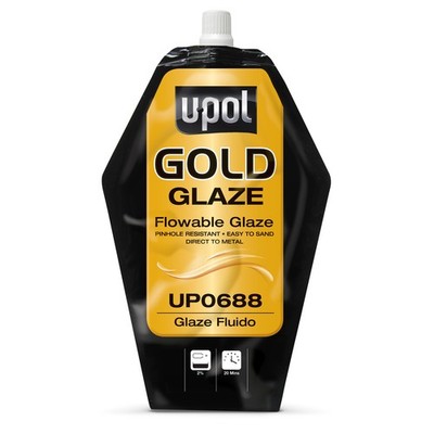 U-Pol Products 0688 GOLD GLAZE Flowable Glaze Paint - 440ml