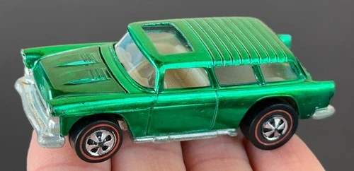Vintage Hot Wheels Redline 1970 INTENSE GREEN Classic Nomad - HIGH GRADE! NR!