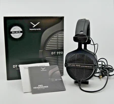 beyerdynamic DT 990 PRO 250 Ohm Over-Ear Studio Headphones BLACK LIMITED EDITION