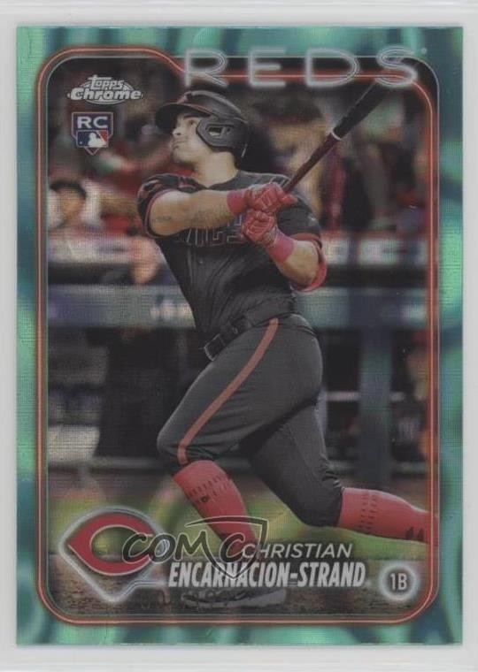 2024 Topps Chrome Aqua Lava Refractor /199 Christian Encarnacion-Strand #65 10k8