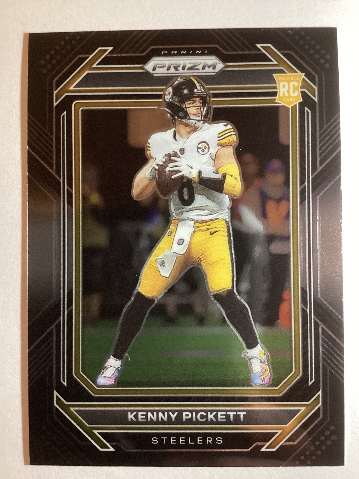 2022 Chronicles Kenny Pickett Prizm Black RC Silver Rookie #PB-6 Steelers
