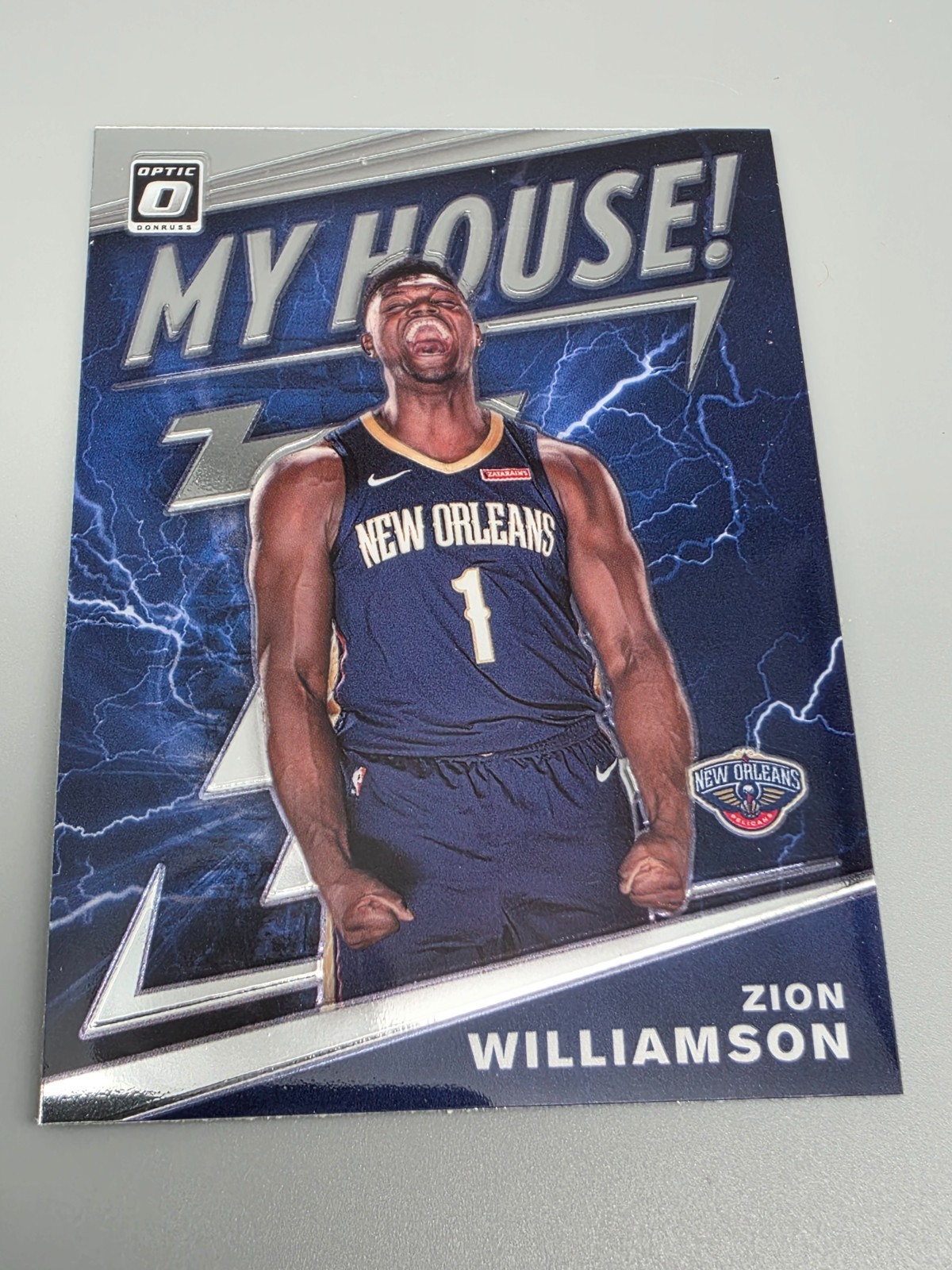 2019-20 Donruss Optic My House #15 Zion Williamson: New Orleans Pelicans