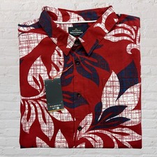 Quiksilver Waterman El Moro Hawaiian Shirt Button Up Comfort Fit Men's 2XL