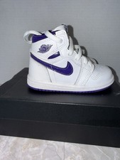 Nike Air Jordan 1 Retro High OG TD Court Purple 6C CU0450-151 Toddler