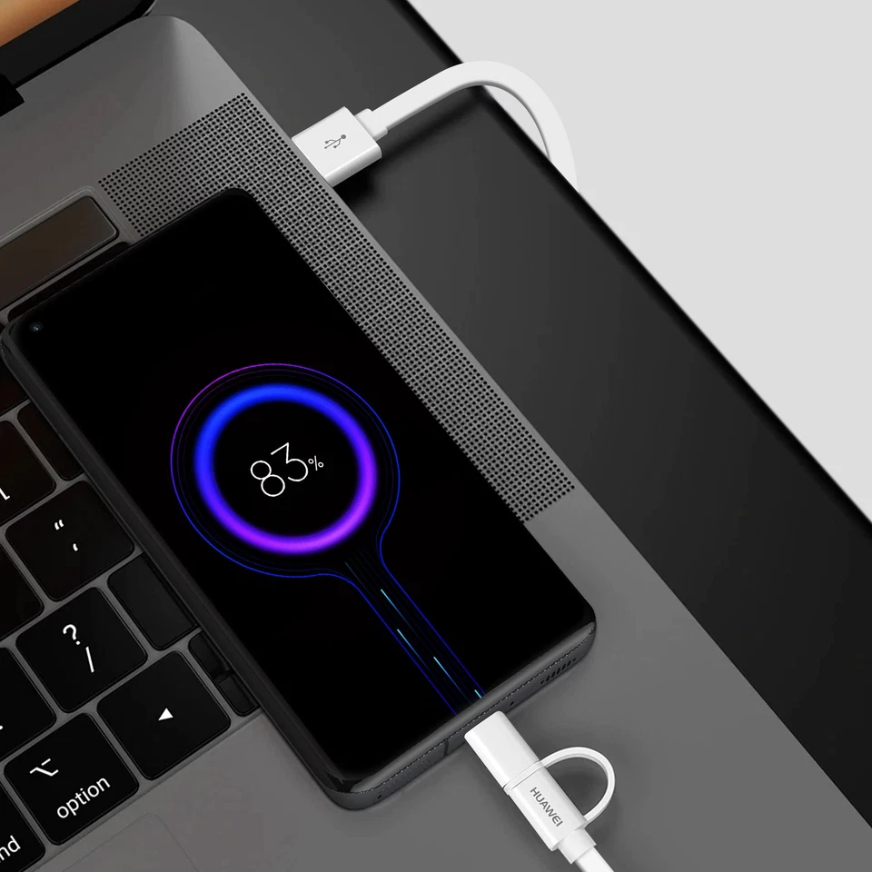 Recharging Synchronisation 2 in 1 Micro USB / USB-C Cable 1.5m Original Huawei - Image 3 of 4