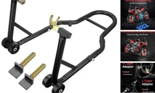 Motorcycle Stand‌ & ‌Lift‌ Combo 882LBS ‌Motorcycle Jack‌ Front/Rear Wheel 