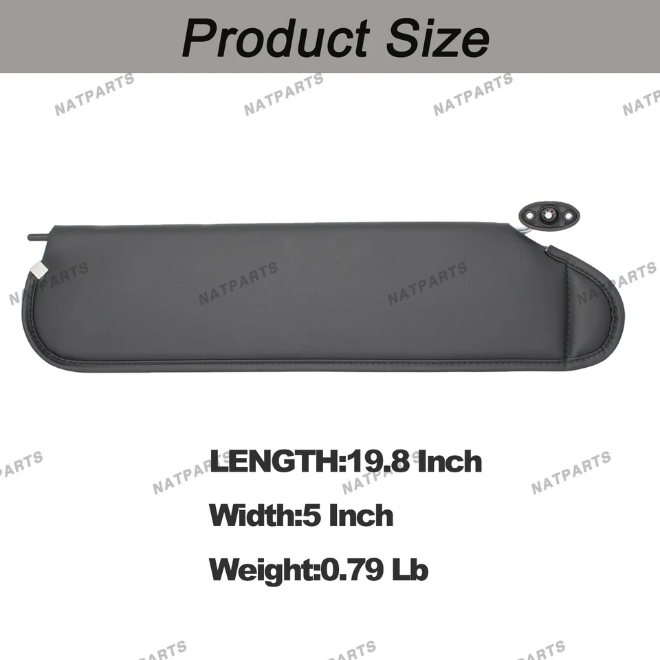 Right Passenger Sun Visor W/O Light Fits for97-02 JeepWrangler TJ 5EP34 LAZAE - Image 4 of 4